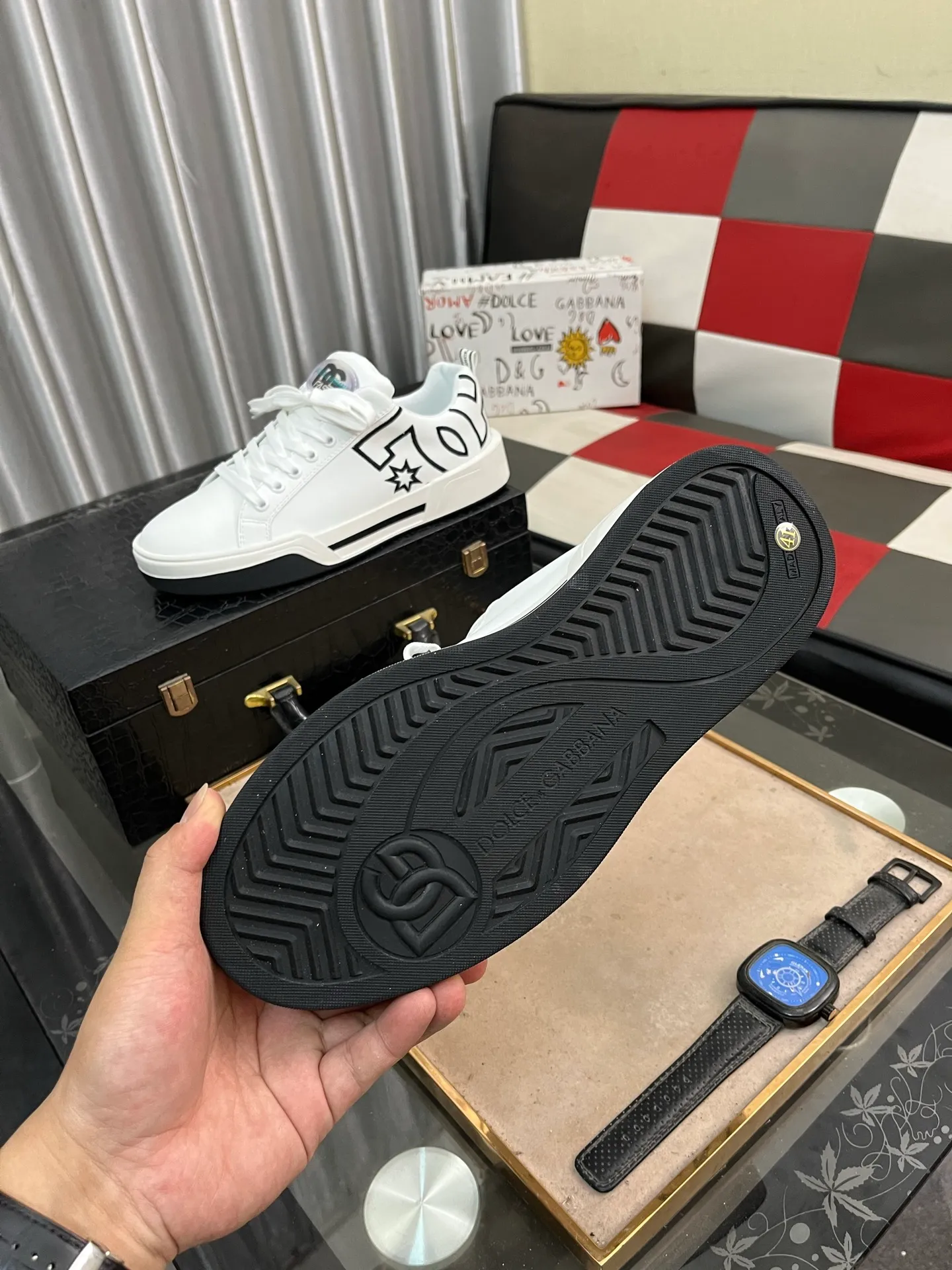 Men's shoes 💰480⌚️⌚️【DG～】Couple casual shoes 2025z cabinet simultaneous sale 🔶Size: 35-46, 🔜The upper is made of multi-material splicing ➕Genuine leather lining, comfortable and breathable, sole: original comfortable and wear-resistant outsole, ⚠️The real thing📱Photographed🎬The real thing is better📢📢📢